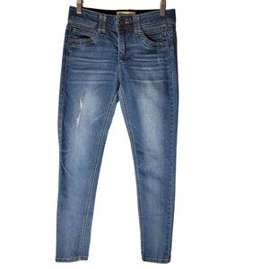 Democracy AB Technology Jeans Womens Stretch Tapered Skinny Leg Med Wash Sz 2